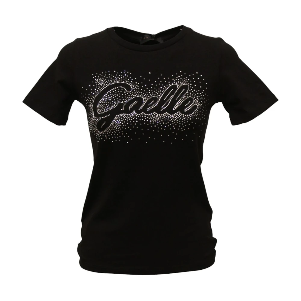 Gaëlle Paris Korte Mouw T-shirt Black Dames