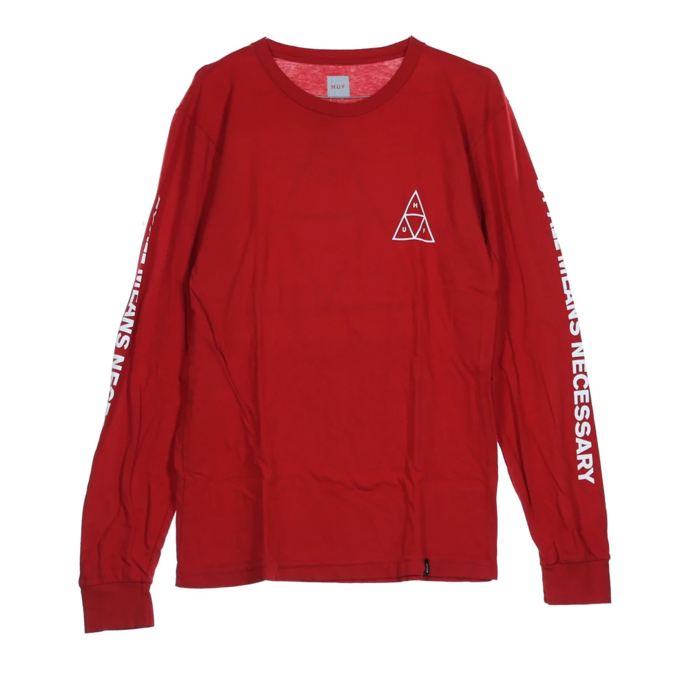 HUF Rode Resort Longsleeve Heren Tee Red Heren