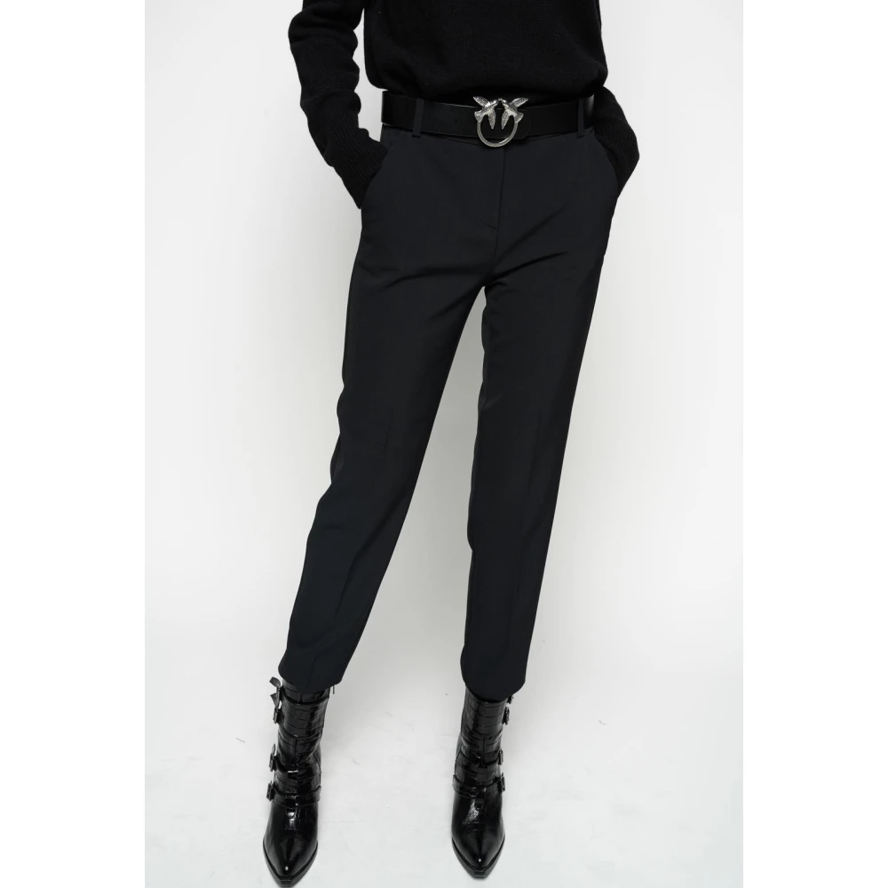 pinko Technische Gepantserde Broek Black Dames