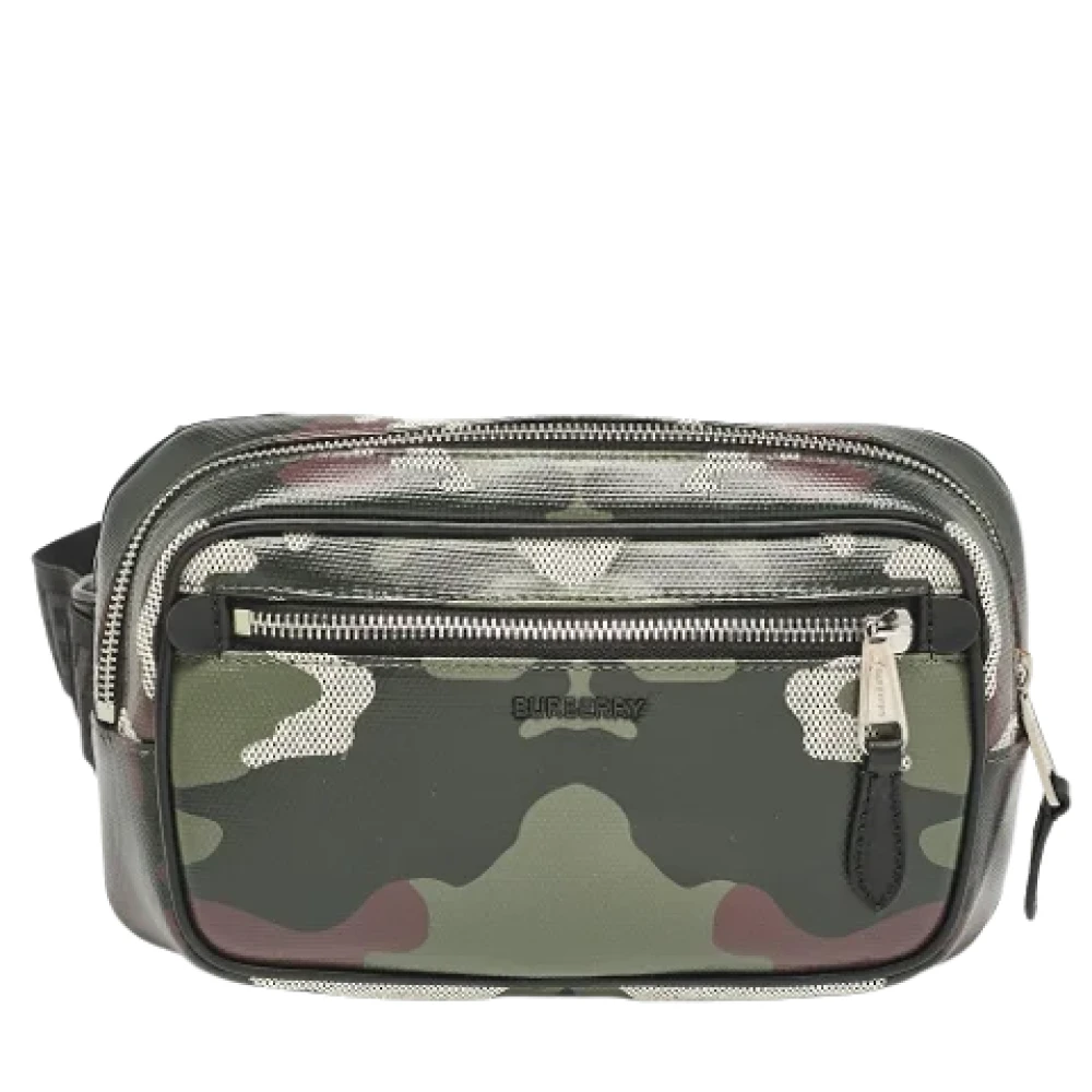 Burberry Vintage Pre-owned Fabric crossbody-bags Green Heren