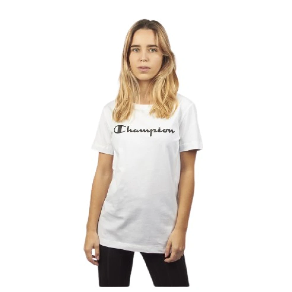 Champion Lichtgewicht katoenen T-shirt voor dames White Dames