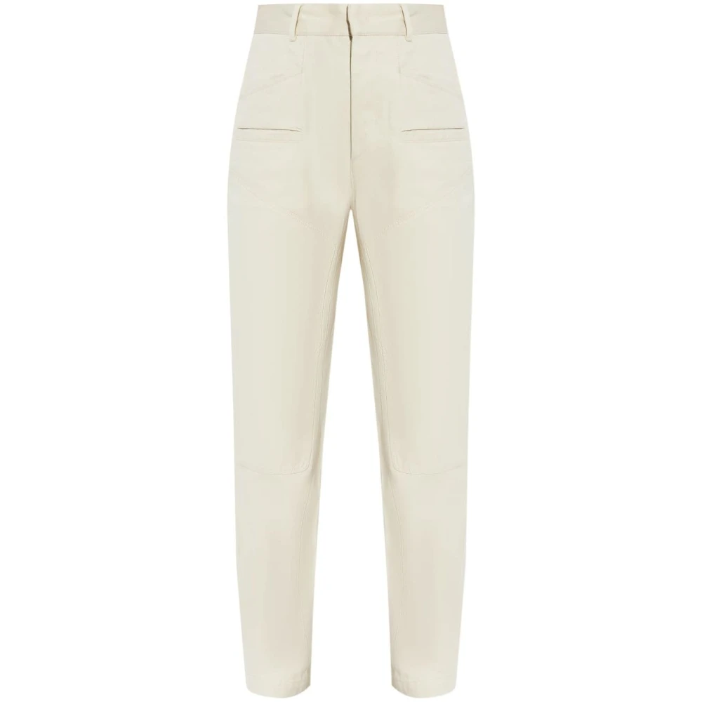 Isabel marant Wijde broek in Ecru Emmy Pants Beige Dames