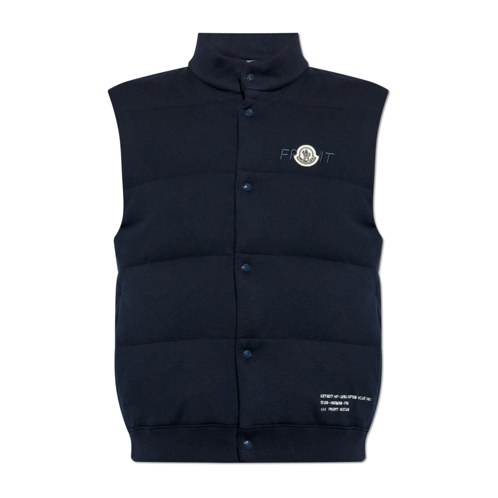 Moncler - Jackets > Vests - Blue - Moncler - Modalova