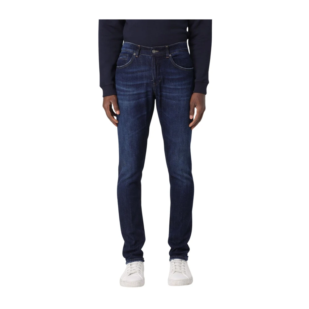 Dondup Gewassen Denim George Broek Blue Heren