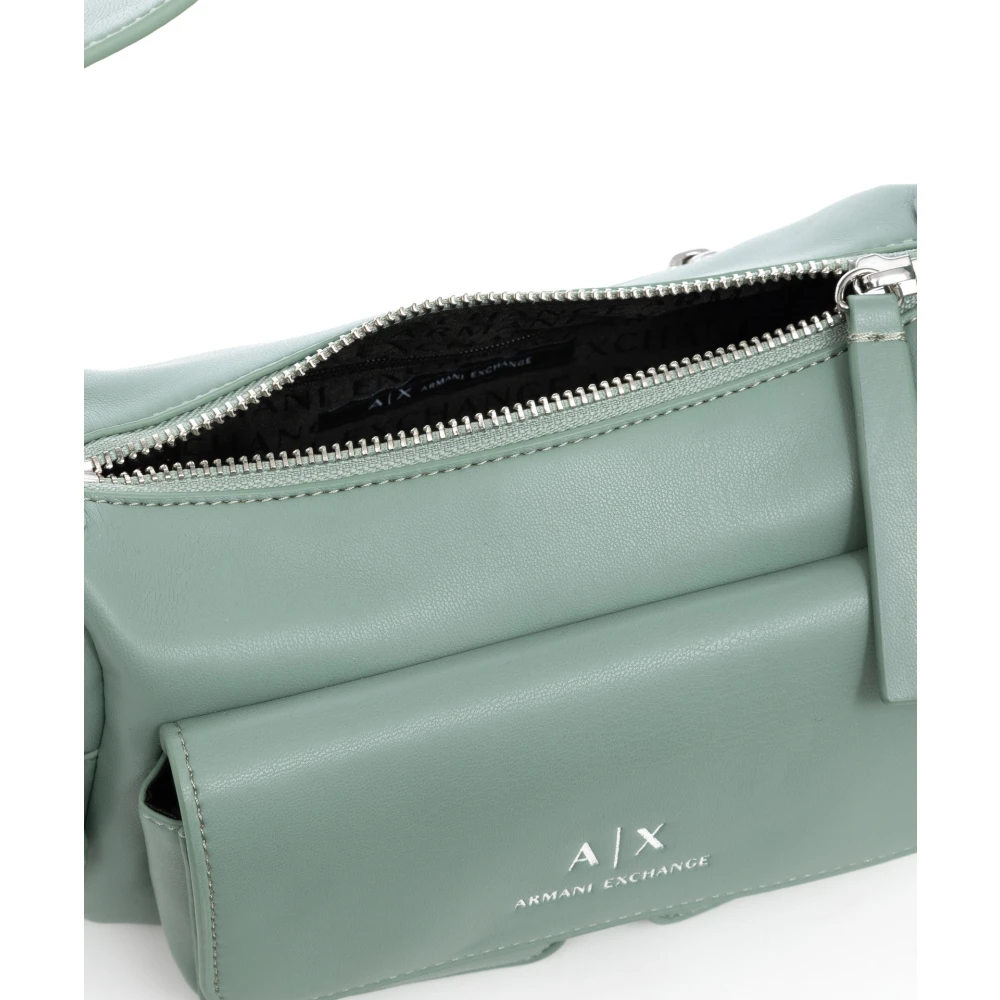 Armani Exchange Chic Hobo-tas met ritssluiting Green Dames