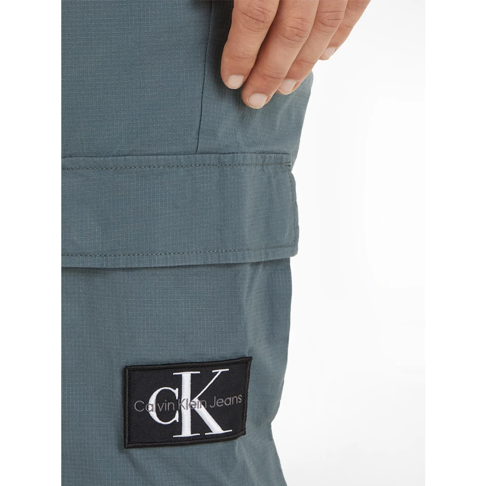 Calvin Klein Grijze Cargo Skinny Broek Gray Heren