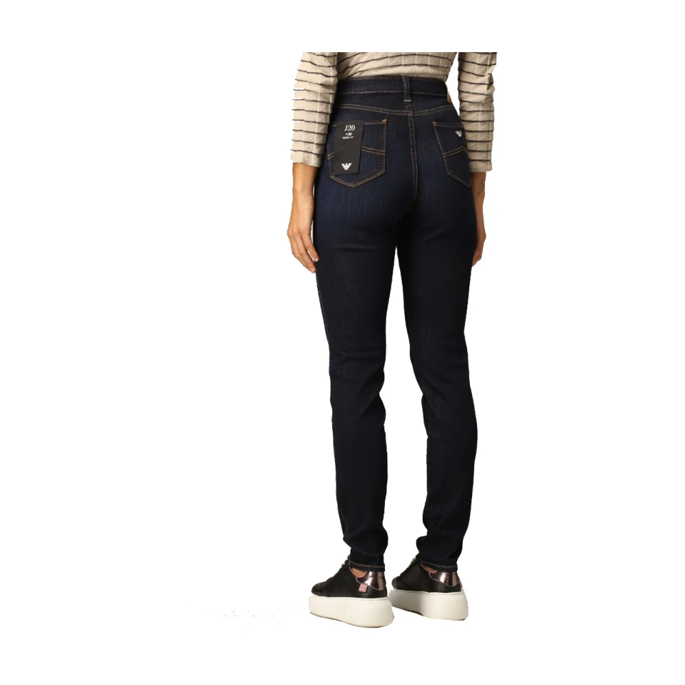 Emporio Armani Urban Chic Slim-fit Jeans Blue Dames