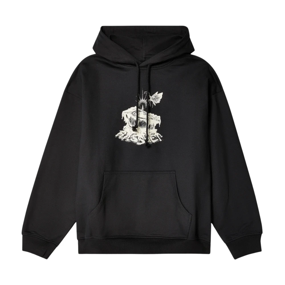 Rassvet Hoodie met voorzak en schrijven Black Heren