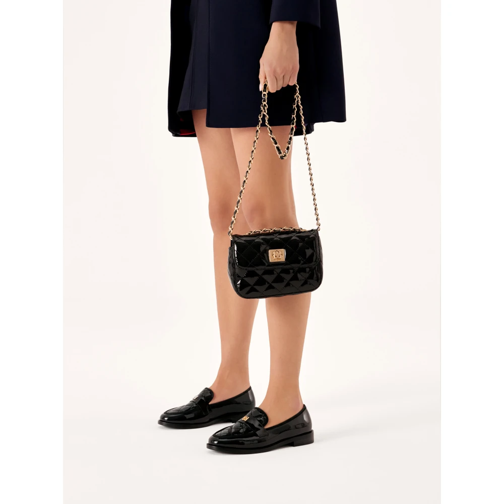 Kazar Zwarte lakleren handtas Black Dames