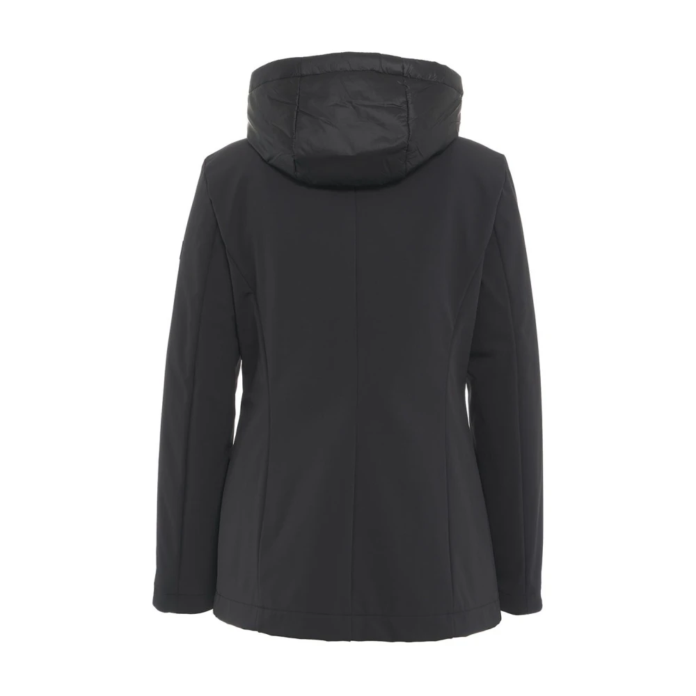 Peuterey Zwarte Parka Aw24 Dameskleding Black Dames