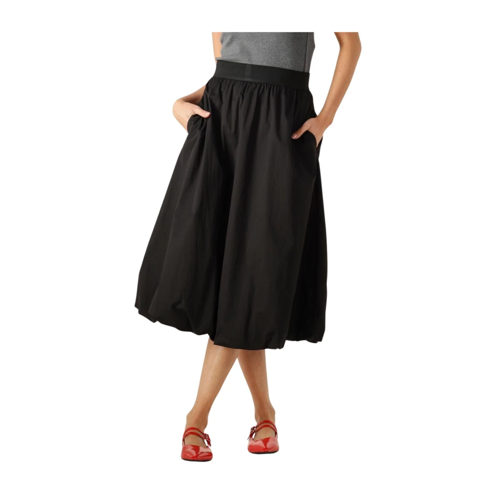 Co'Couture Zwarte Ballon Rok voor Vrouwen Black Dames