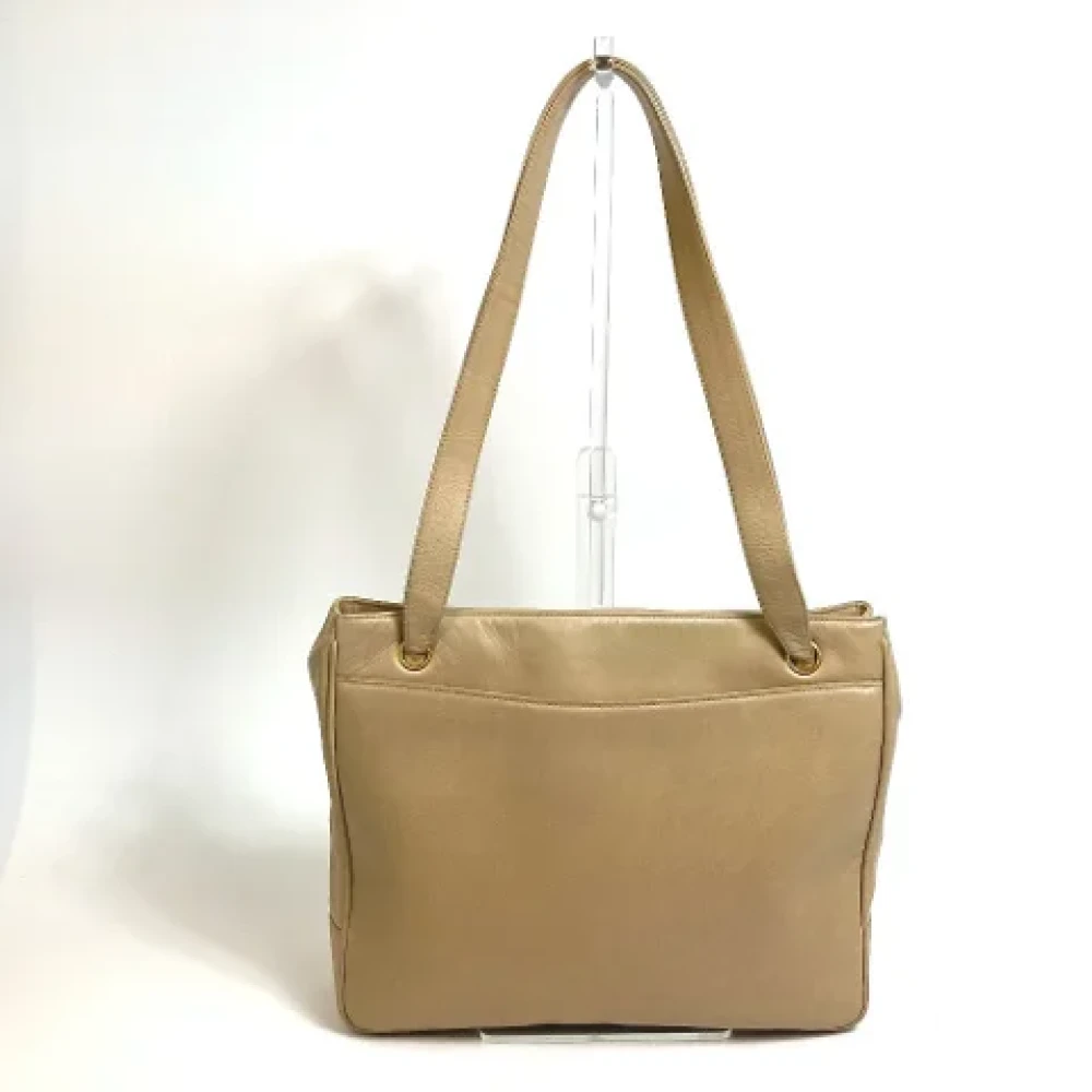 Chanel Vintage Pre-owned Leather chanel-bags Yellow Dames