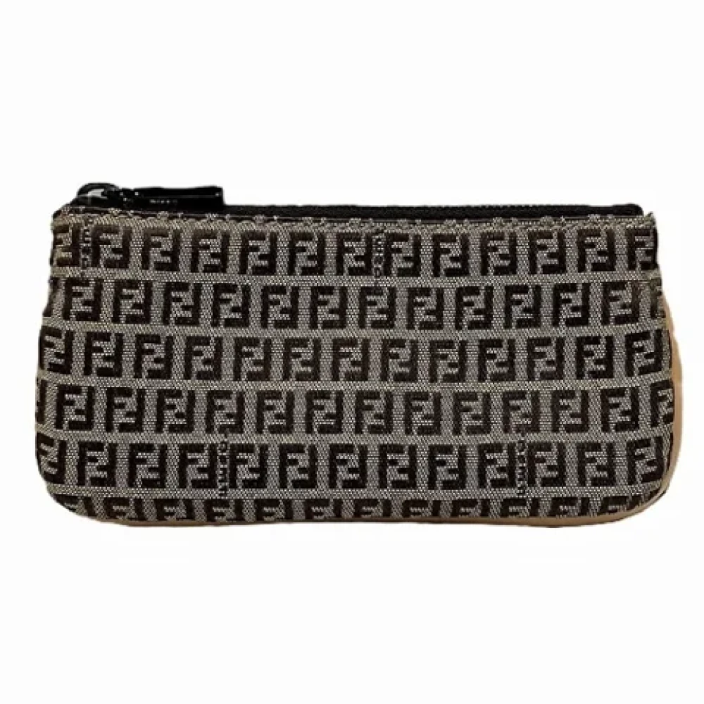 Fendi Vintage Pre-owned Canvas wallets Brown Dames