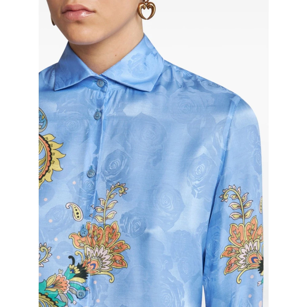 ETRO Stijlvolle Overhemden Collectie Blue Dames