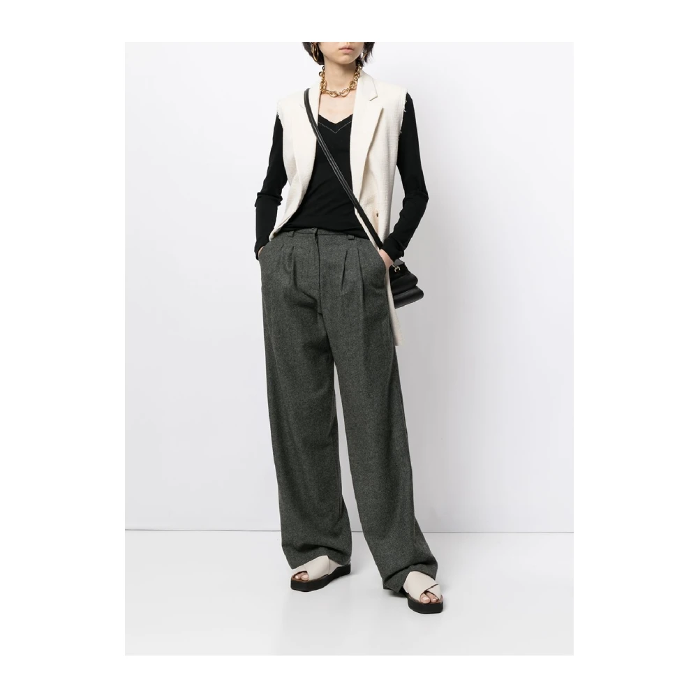 BRUNELLO CUCINELLI V-hals Lange Mouw Gebreide kleding Black Dames