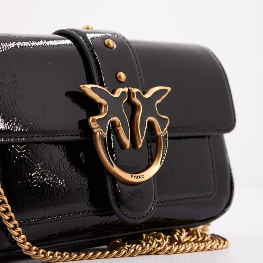 pinko Love One Pocket Crossbody Tas Black Dames