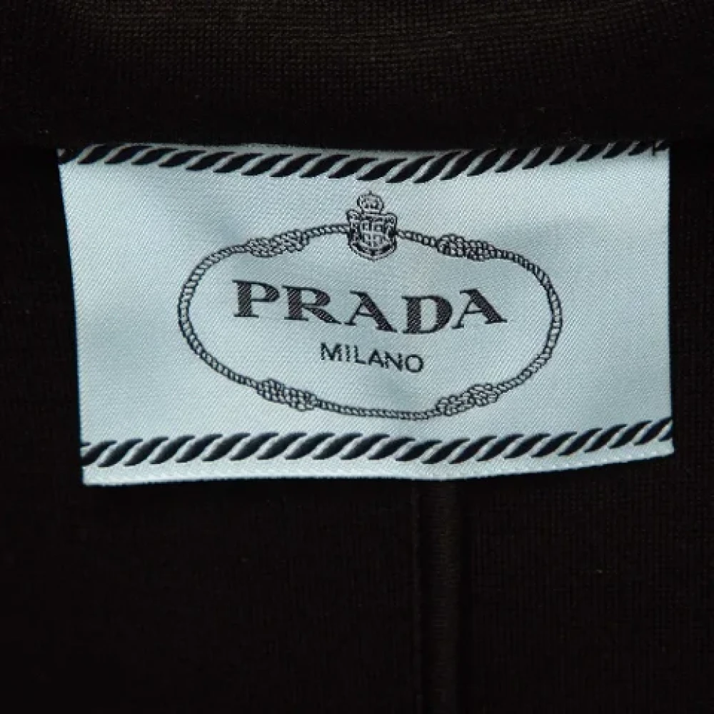 Prada Vintage Pre-owned Fabric outerwear Black Dames