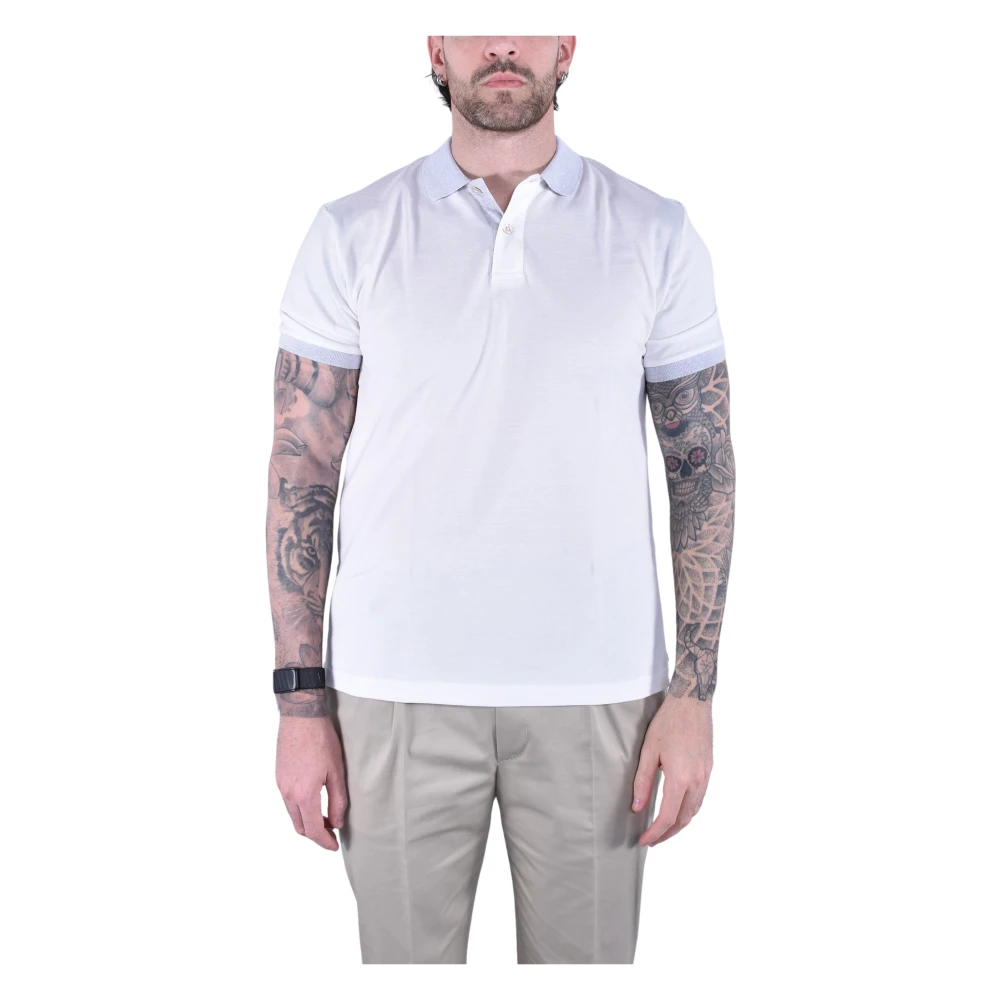 Eleventy Men's White Polo Shirts, 3XL, Polo Shirt