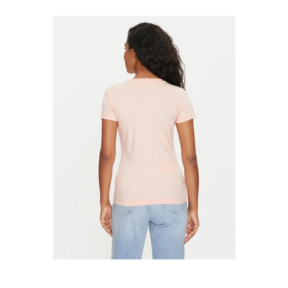 Guess Bloemenprint Stretch T-shirt Pink Dames