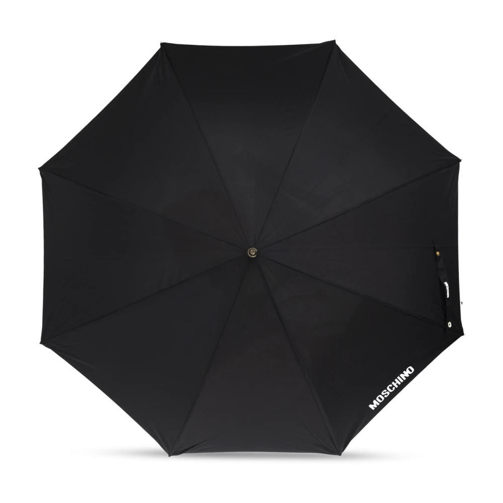 Moschino Paraplu met logo Black Unisex
