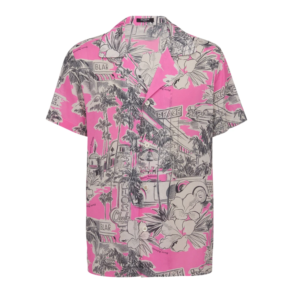 Shirts > Short Sleeve Shirts - - Balmain - Modalova