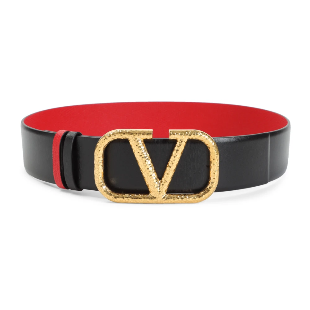 Valentino Garavani Women's Black Leather Belt For