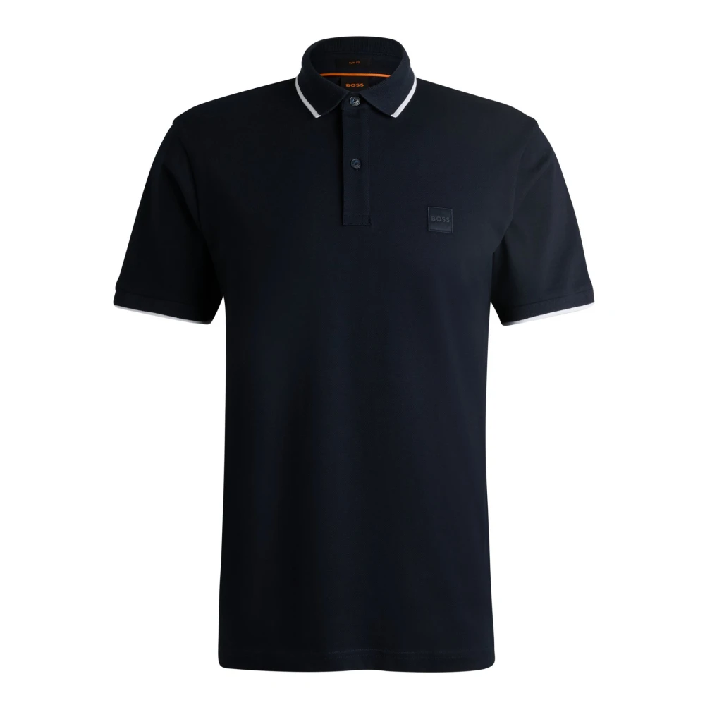 Boss Slim Fit Polo Shirt Blue Heren