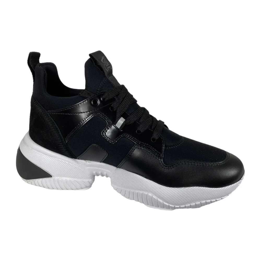 Hogan Women's Black Sneakers, 2 Uk, Italian Slip-On Shoes With Memory Foam