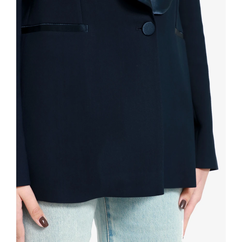 Erika Cavallini Flora Katoenen Jas Blauw Blue Dames
