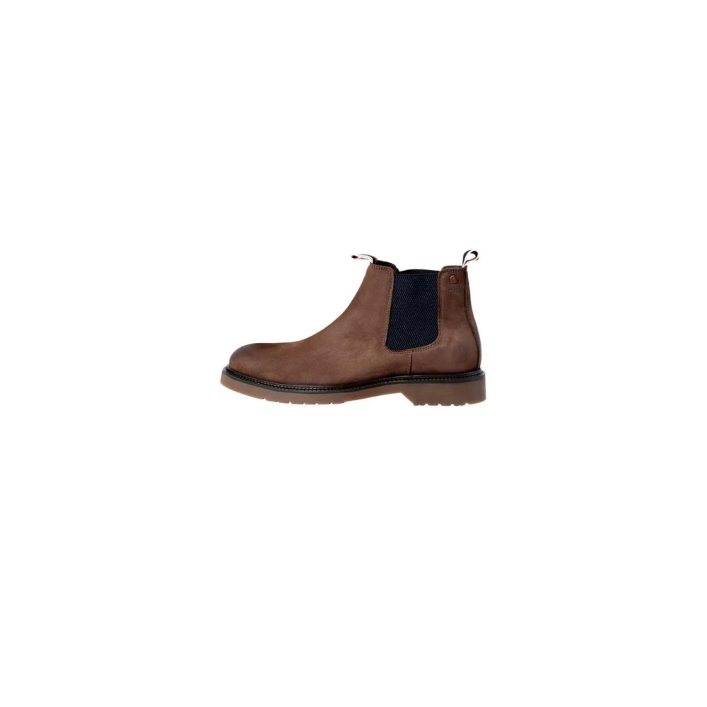 Jack & Jones Men's Brown Chelsea Boots, 7 Uk, Jfwleyton Leather Shoes