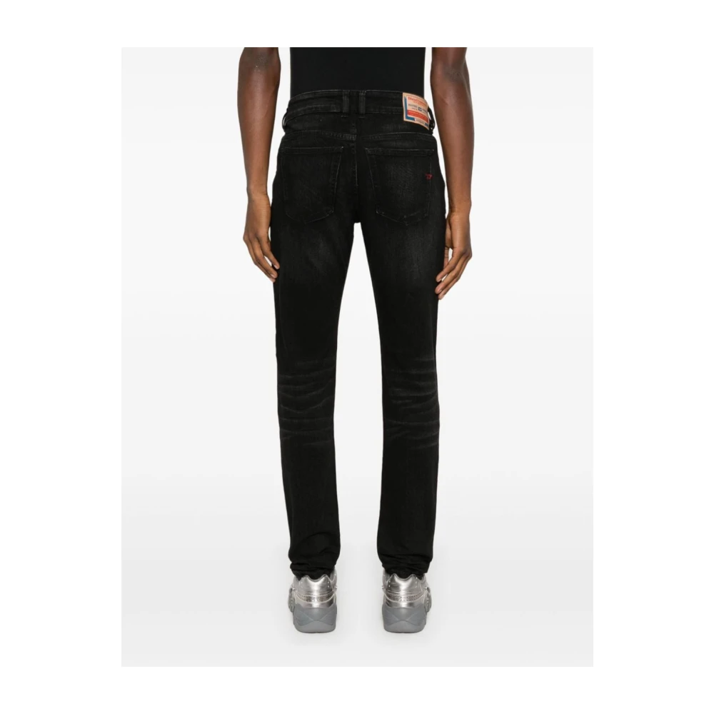 Diesel Zwarte Skinny Cut Denim Jeans Black Heren