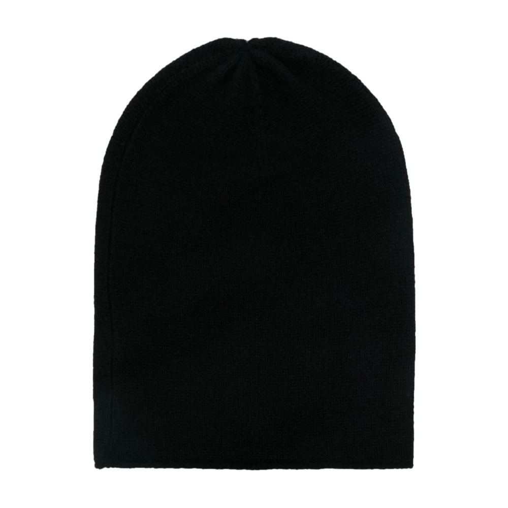 allude Flat Knit Muts Black Dames