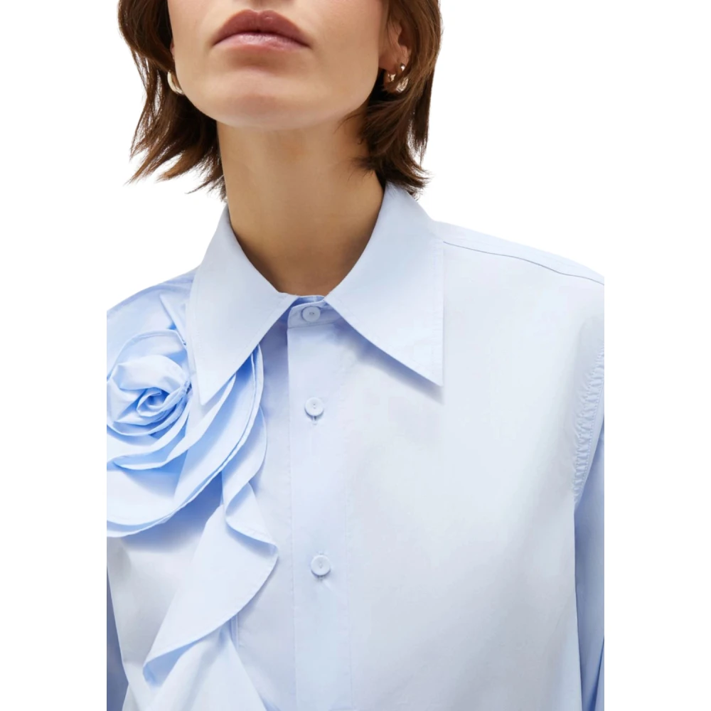 Marella Blauwe Ketch Shirt Blue Dames