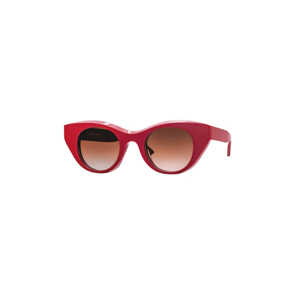 Thierry Lasry Röda Snappy solglasögon med skuggbruna linser Red, Unisex