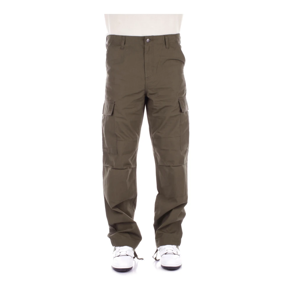 Carhartt WIP Logo Achterkant Broek Green Heren