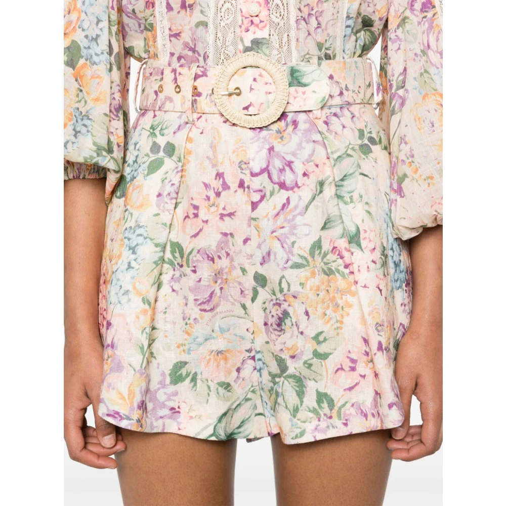 Zimmermann Multicolor Shorts voor Vrouwen Aw24 Multicolor Dames