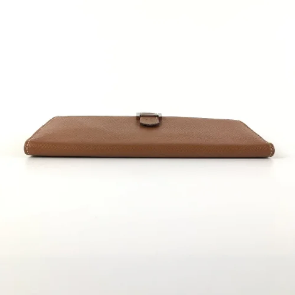 Hermès Vintage Pre-owned Leather wallets Brown Dames