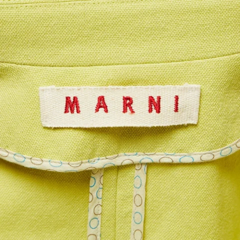 Marni Pre-owned Cotton outerwear Green Dames