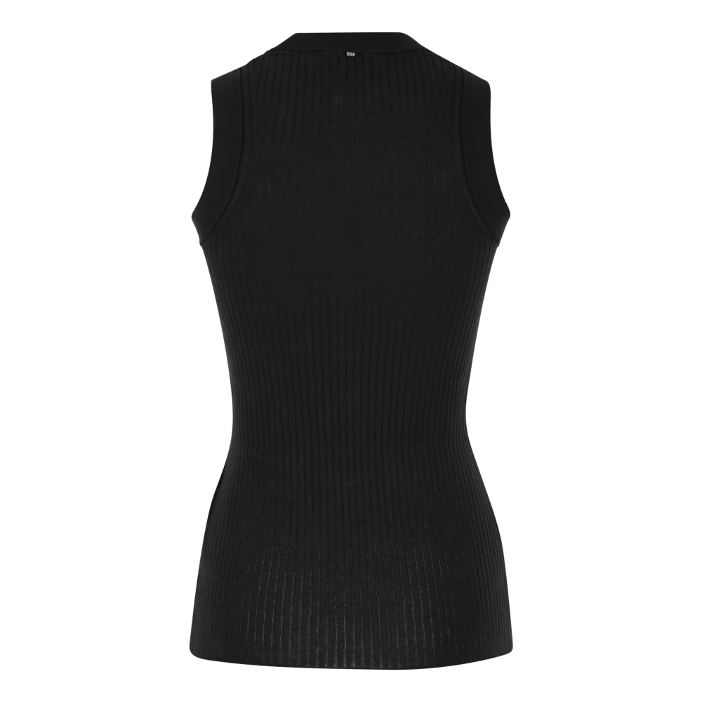 SPORTMAX Sleeveless Tops Black Dames