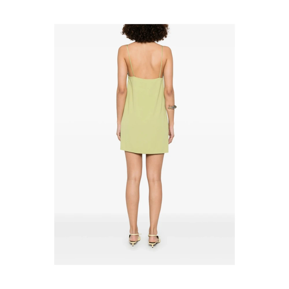Blumarine Kristalversierde V-hals Jurk Green Dames