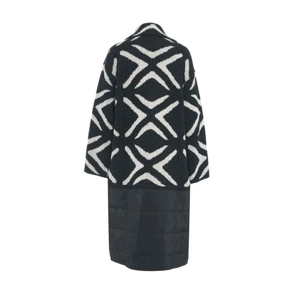 Kaos Zwarte Jas Aw24 Dameskleding Black Dames