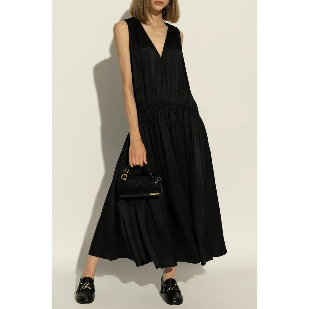 Anine Bing V-hals jurk Black Dames