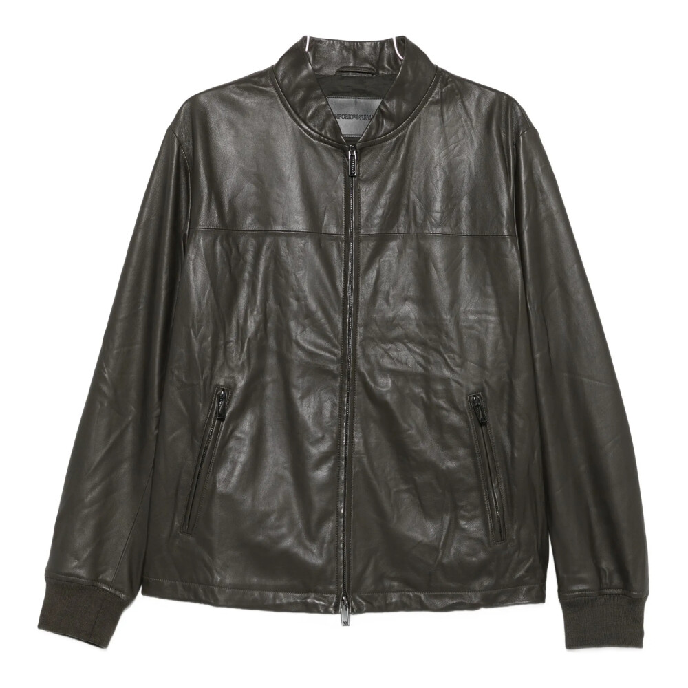 Emporio Armani Leather Jackets • Shop Leather Jackets from Emporio