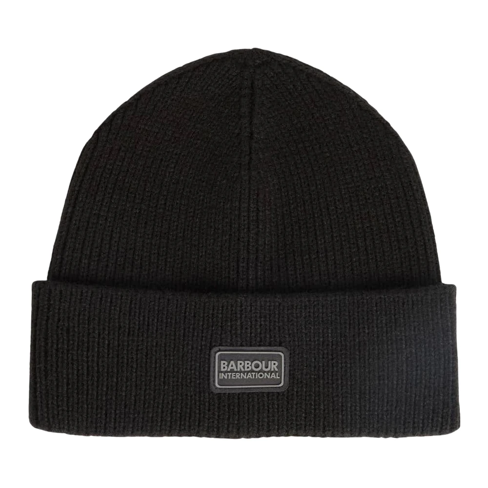 Barbour International Sweeper Legacy Beanie & Scarf Gift Set - Black - Image 4
