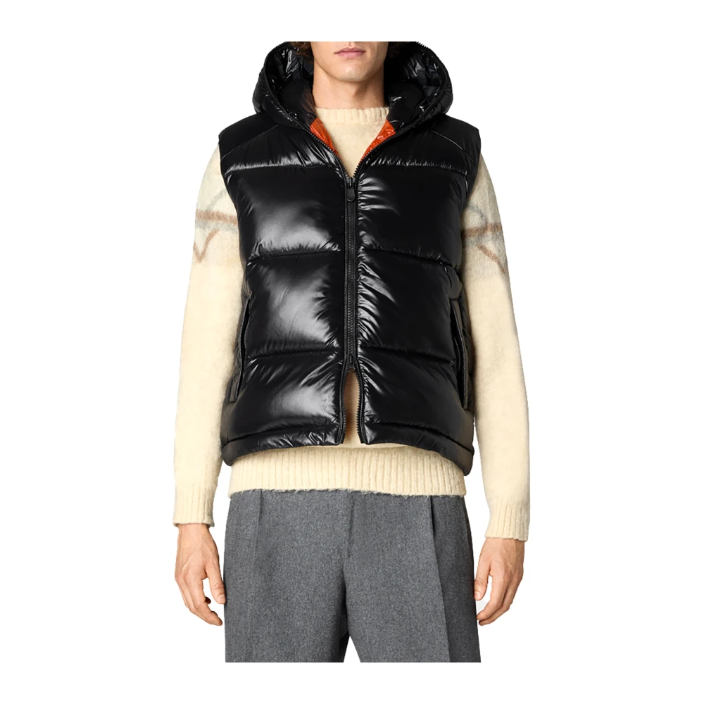 Save The Duck Zwarte Dexter Gewatteerde Vest Black Heren