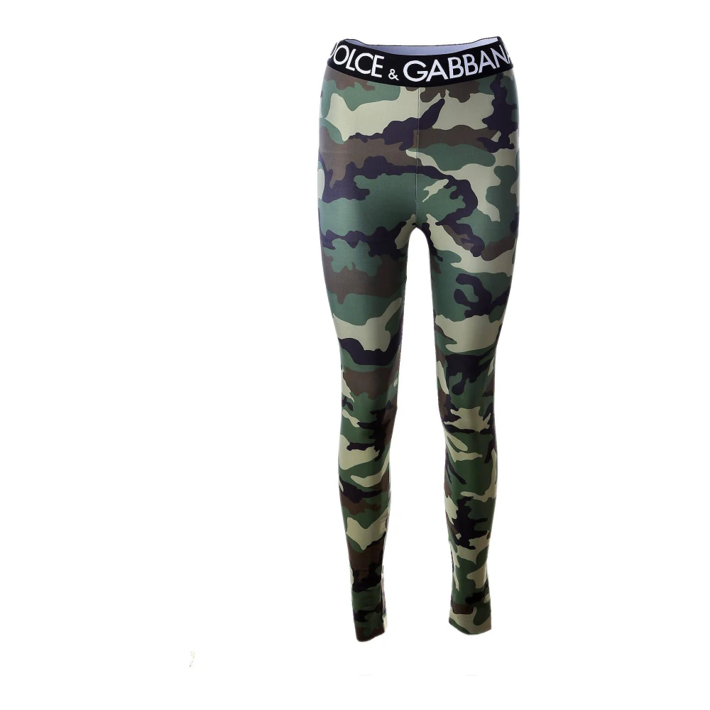 Dolce & Gabbana Camouflage Leggings voor vrouwen Multicolor Dames