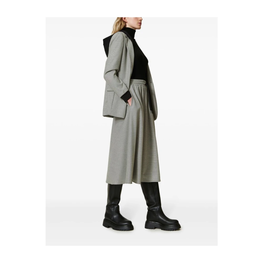 Twinset Zwarte Rok Gray Dames