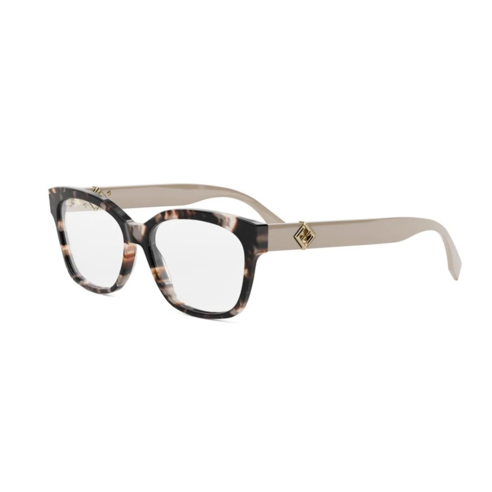 Fendi Unisex Brown Ff Diamonds Optical Frame
