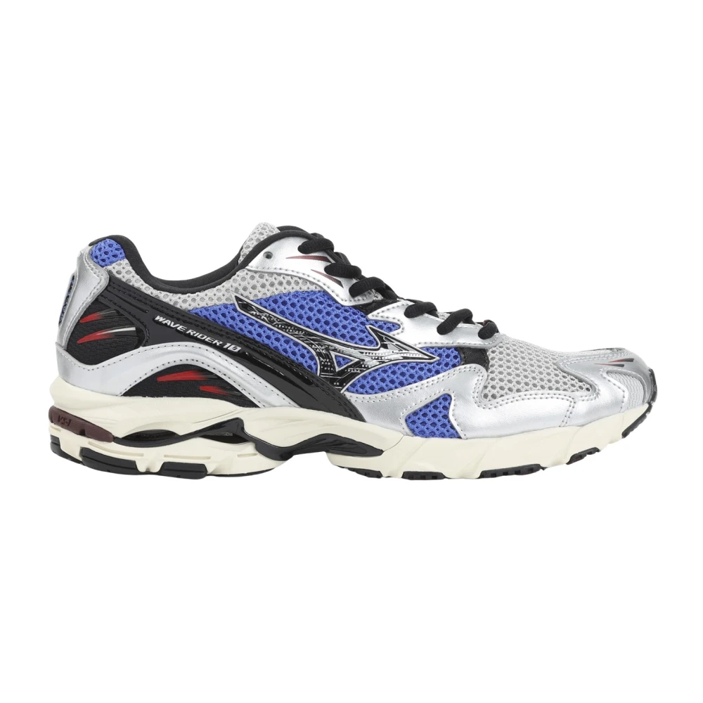 Mizuno Men's Multicolor Sneakers, 9 Uk, Wave Rider 10 Sport Trainers