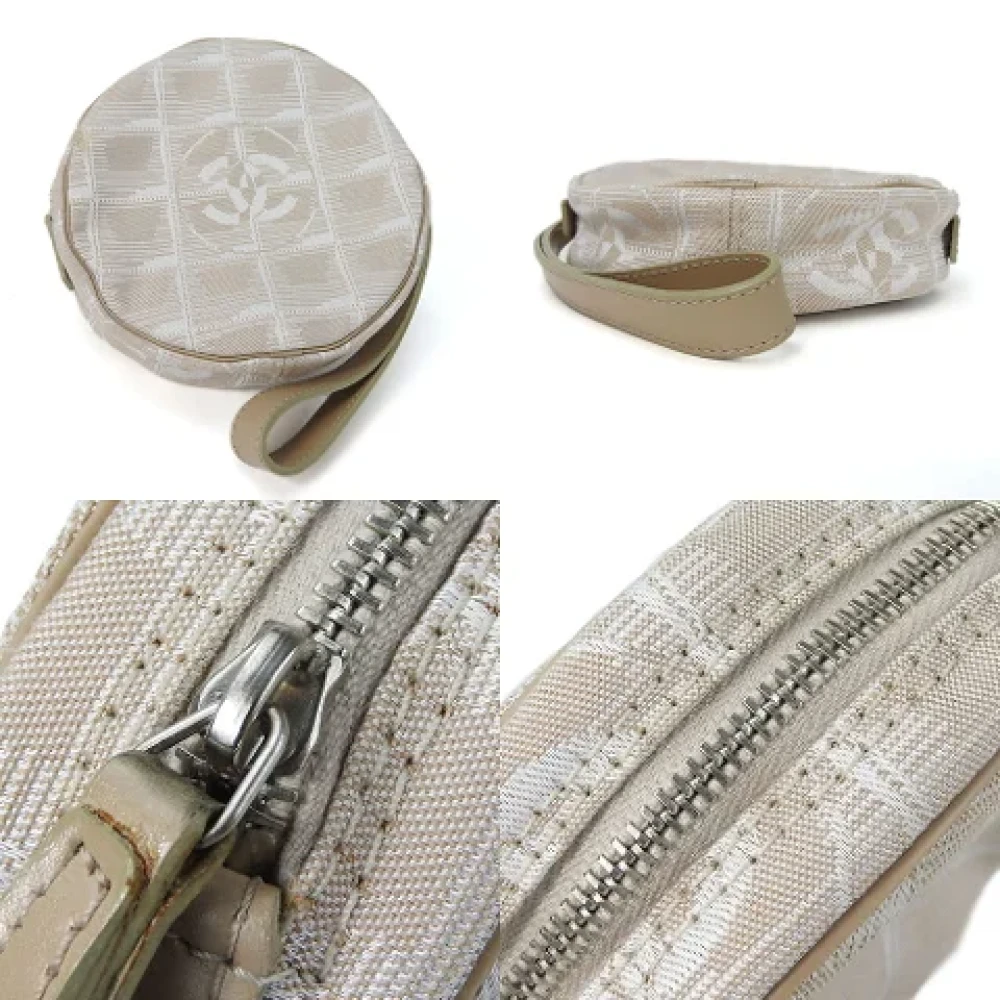 Chanel Vintage Pre-owned Canvas handbags Beige Dames